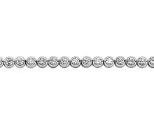 Load image into Gallery viewer, STERLING SILVER CUBIC ZIRCONIA RUBOVER BRACELET