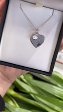 Load image into Gallery viewer, STERLING SILVER PERSONALISED BIRTHSTONE HEART NECKLACE