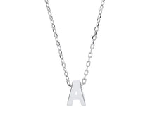 Load image into Gallery viewer, MINI STERLING SILVER INITIAL NECKLACE
