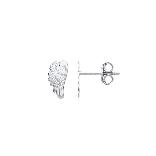 STERLING SILVER ANGEL WINGS EARRINGS