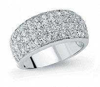 STERLING SILVER MICRO PAVE RING