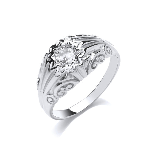 STERLING SILVER GENTS DRESS RING