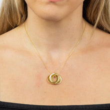 Load image into Gallery viewer, PERSONALISE ME GOLD PLATED INTERLINKED CIRCLE NECKLACE