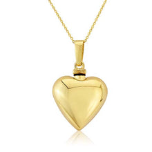 Load image into Gallery viewer, 9CT YELLOW GOLD HEART BOTTLE PENDANT NECKLACE