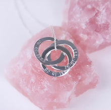 Load image into Gallery viewer, PERSONALISE ME INTERLINKED CIRCLE NECKLACE