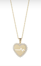 Load image into Gallery viewer, 9CT GOLD BEATING HEART PENDANT