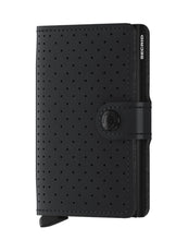 Load image into Gallery viewer, SECRID MINI WALLET- PERFORATED BLACK