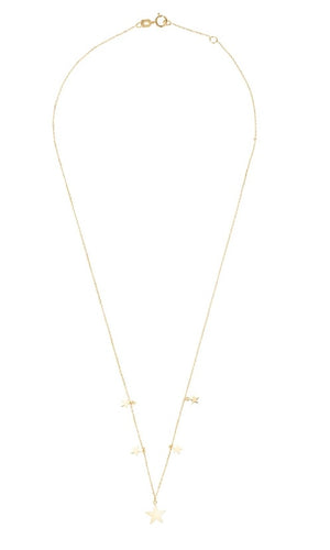 9CT GOLD STAR NECKLACE
