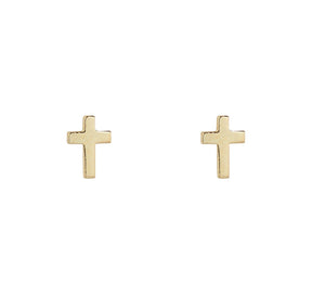 9ct Gold Cross Earrings