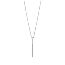 Load image into Gallery viewer, STERLING SILVER VERTICAL BAR PENDANT