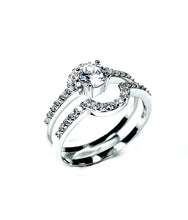 Load image into Gallery viewer, SILVER SPARKLE MATCHING RING SET