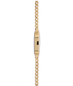 9CT GOLD CURB ID BABY BRACELET