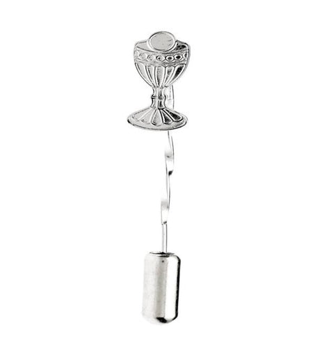 STERLING SILVER COMMUNION CHALICE PIN