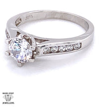 Load image into Gallery viewer, 9CT WHITE GOLD SOLITAIRE RING