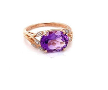 Load image into Gallery viewer, 9CT ROSE GOLD AMETHYST RING