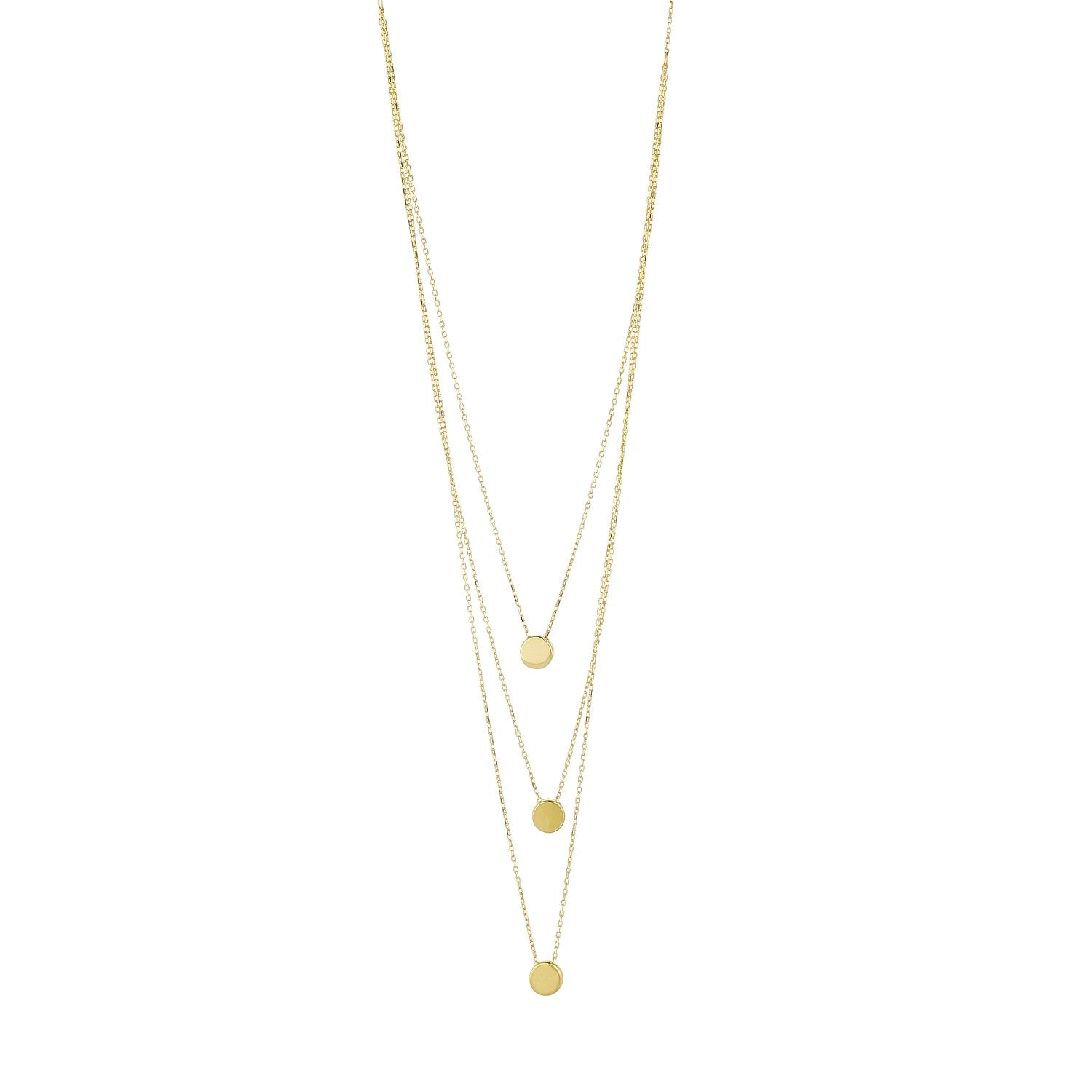 9ct gold layered deals necklace