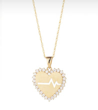 Load image into Gallery viewer, 9CT GOLD BEATING HEART PENDANT