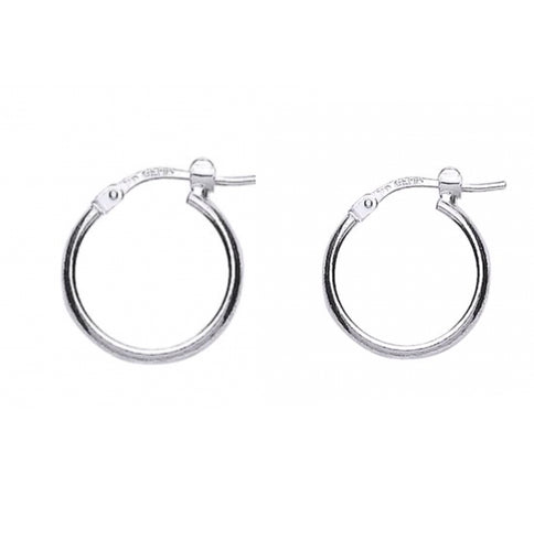 SMALL STERLING SILVER HOOP