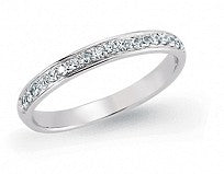 CLASSIC CRYSTAL BAND SET IN STERLING SILVER