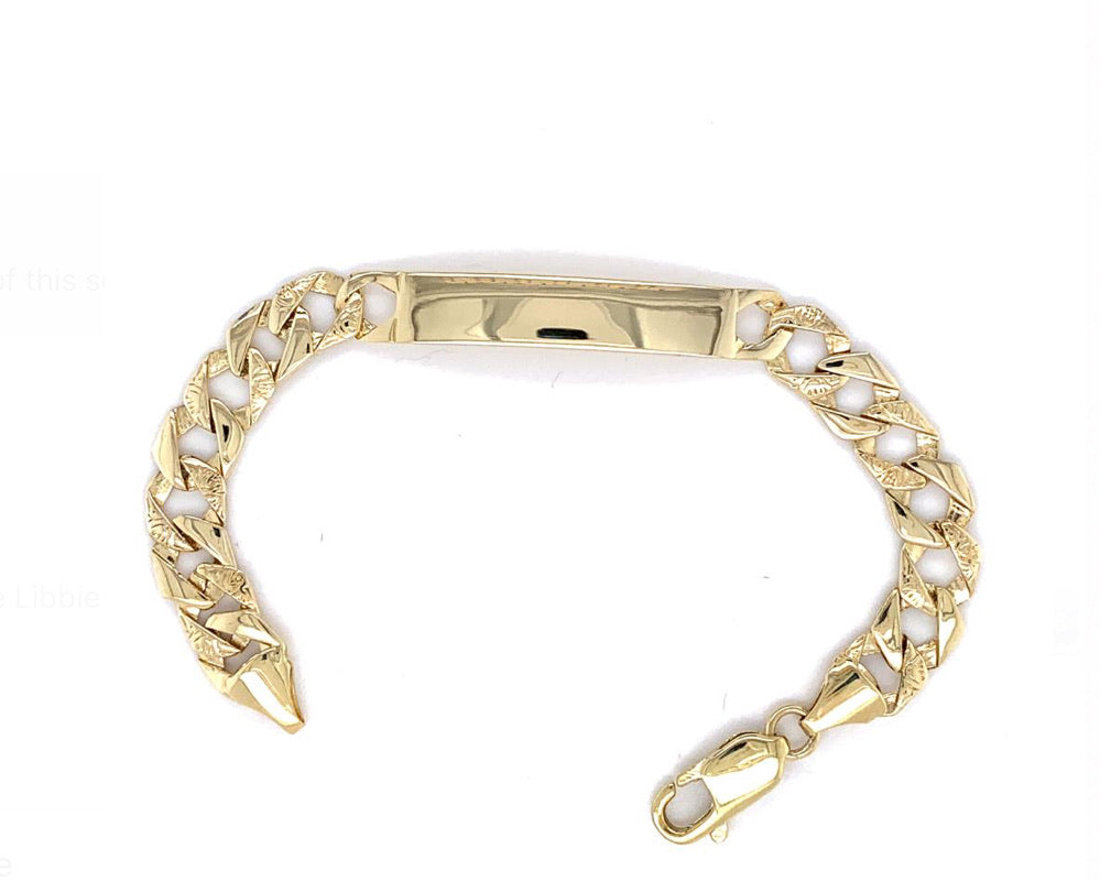 Primal Gold 14 Karat Yellow Gold with Dangling Heart with 0.5 Inch  Extension Baby ID Bracelet - Walmart.com