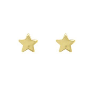 9ct Gold Star Earrings