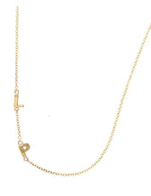 Load image into Gallery viewer, 9CT SOLID GOLD SIDE INITIAL NECKLACE