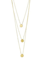 Load image into Gallery viewer, 9CT YELLOW GOLD TRIPLE LAYER NECKLACE
