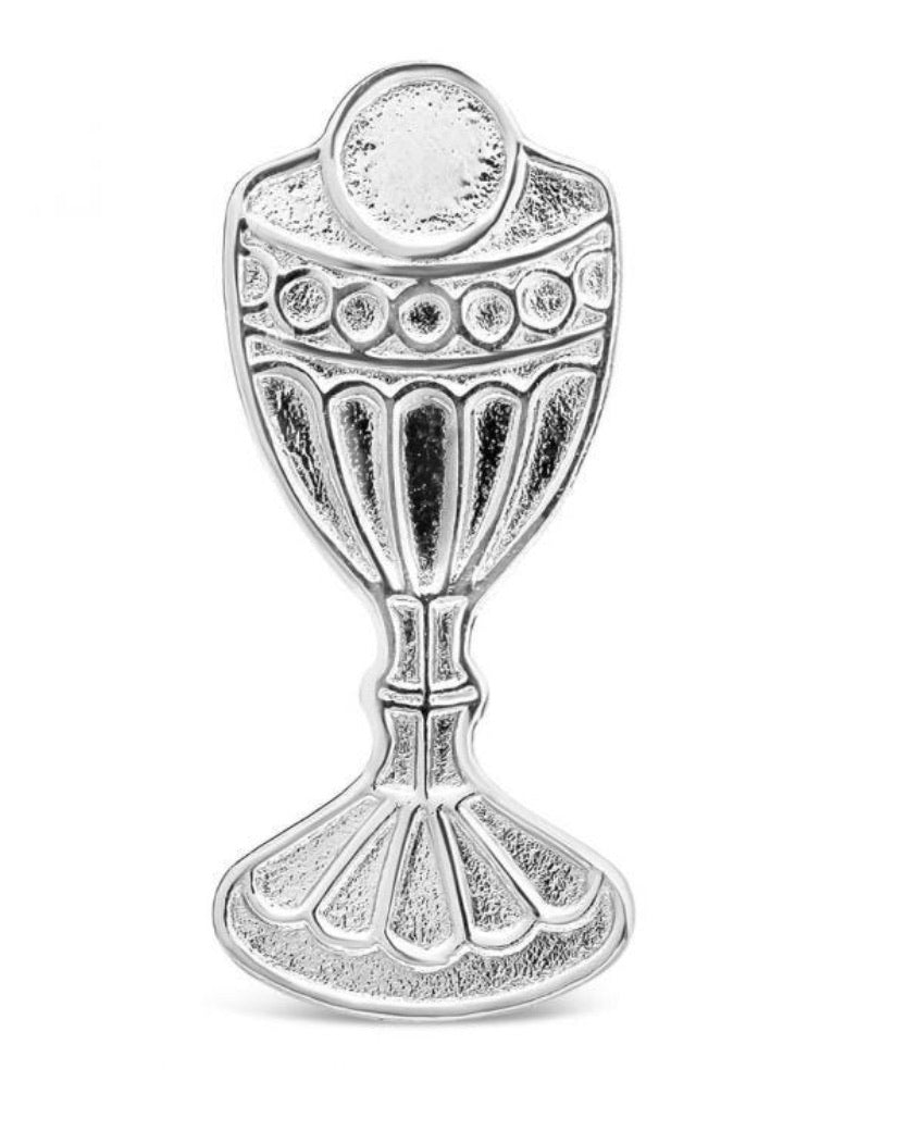 STERLING SILVER COMMUNION CHALICE TIE TACK