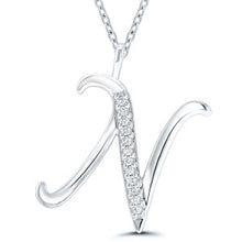 Load image into Gallery viewer, OUR NEW DIAMOND INITIAL PENDANT CAST IN 9CT GOLD