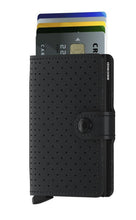 Load image into Gallery viewer, SECRID MINI WALLET- PERFORATED BLACK