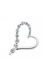 Load image into Gallery viewer, SILVER CZ LOVE HEART NECKLACE