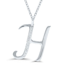 Load image into Gallery viewer, OUR NEW DIAMOND INITIAL PENDANT CAST IN 9CT GOLD