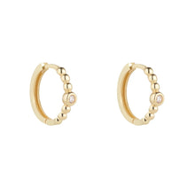 Load image into Gallery viewer, 9CT YELLOW GOLD BALL SET HUGGIE EARRINGS