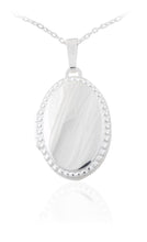 Load image into Gallery viewer, STERLING SILVER BEADED EDGE LOCKET