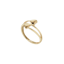 Load image into Gallery viewer, 9CT YELLOW GOLD HEART AND ARROW RING